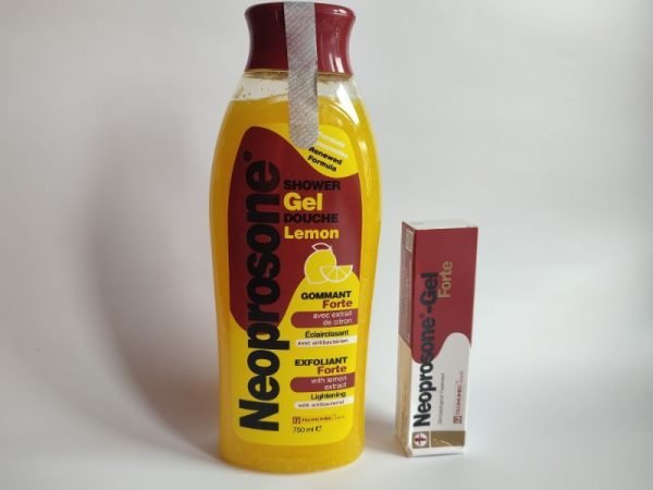 Gel Douche Éclaircissant Neoprosone Jaune 500ml + Gel Tube 30ml