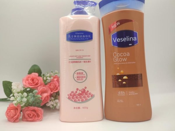 Lait Hydratant Corps Vaseline Cocoa Radiant 400ml + Vaseline Coréen 400ml
