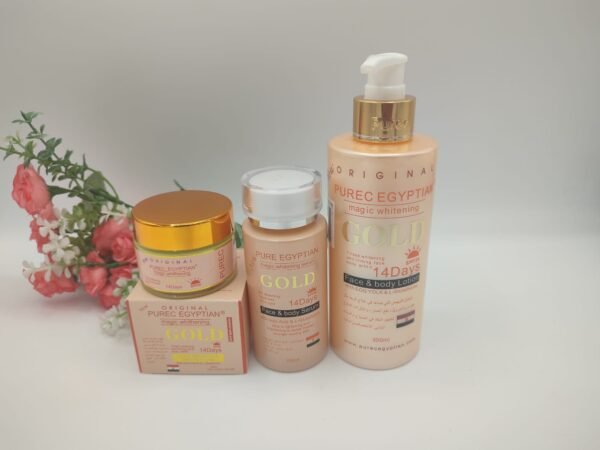 PUREC EGYPTIAN, LAIT CORPOREL, SERUM et creme visage