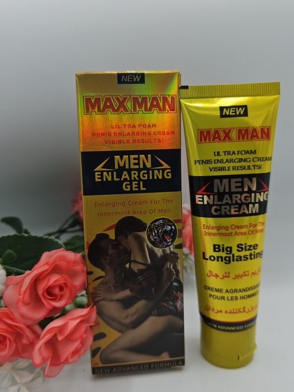 Crème Agrandissante MAX MAN Pour Hommes - Amélioration Performance Masculine et Résultats Visibles Rapides