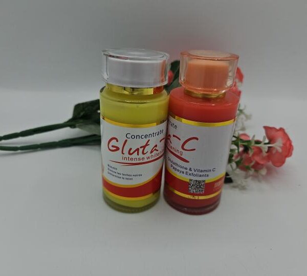 Sérum Concentré Gluta-C Super Éclaircissant Anti-Taches 120ml – Couleur Aléatoire | Action Rapide & Teint Uniforme | 1 Pièce