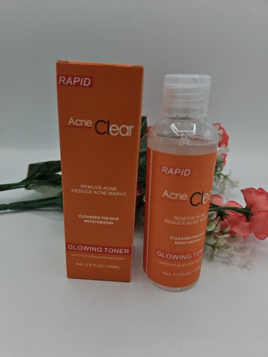 Acné Clear Fleur Secret – Tonique Anti-Boutons, Hydratant et Clarifiant pour une Peau Réparée