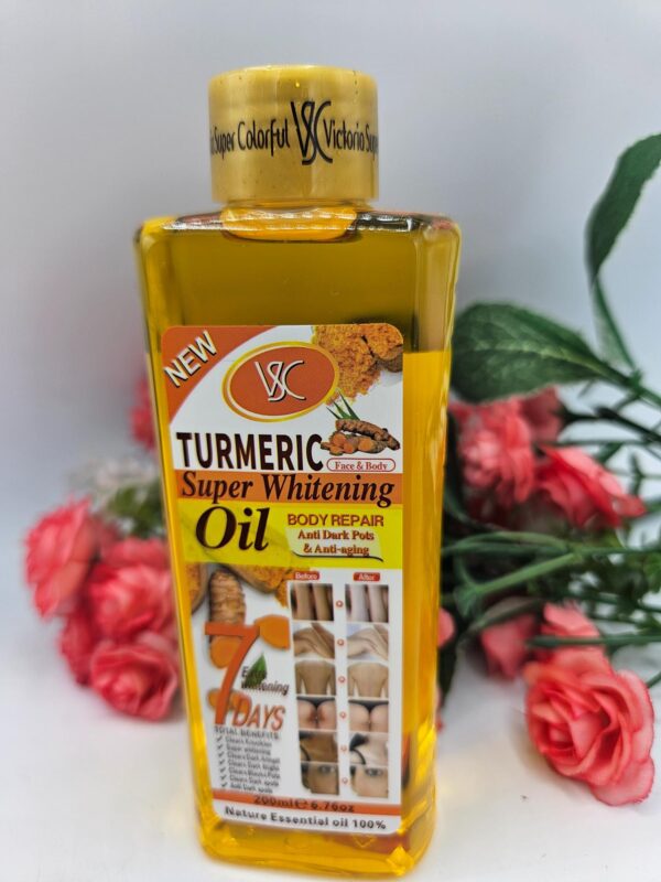 Huile Turmeric Super – Hydratante, Adoucissante & Clarifiante 200ml