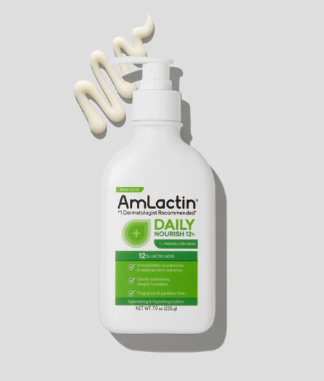 Lotion Quotidienne AMLACTIN 12% Acide Lactique – Hydratation & Douceur 225ml