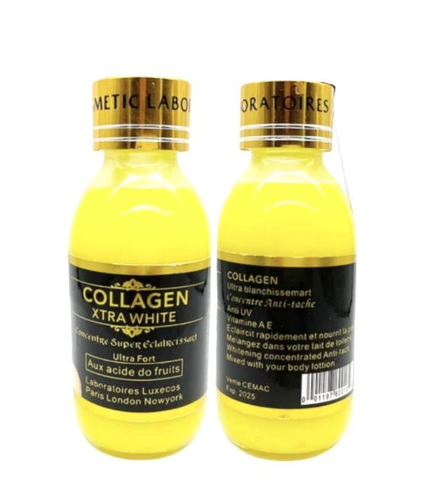 Double Concentré Éclaircissant Peau Jaune au Collagène Extra White – Soin Clarifiant Intensif pour un Teint Uniforme et Lumineux