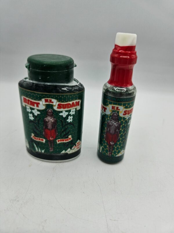 Bintu El Sudan – Parfum Spirituel Bouchon Rouge + Talc Énergétique | Amour, Passion & Séduction