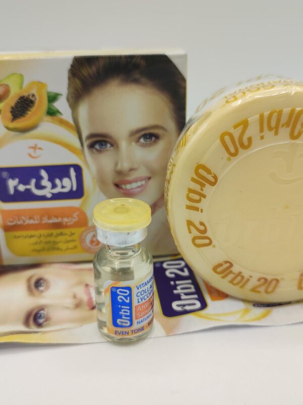 Duo ORBI 20 Anti-Taches – Crème Papaye & Avocat + Activateur Éclaircissant | Teint Uniforme & Lumineux